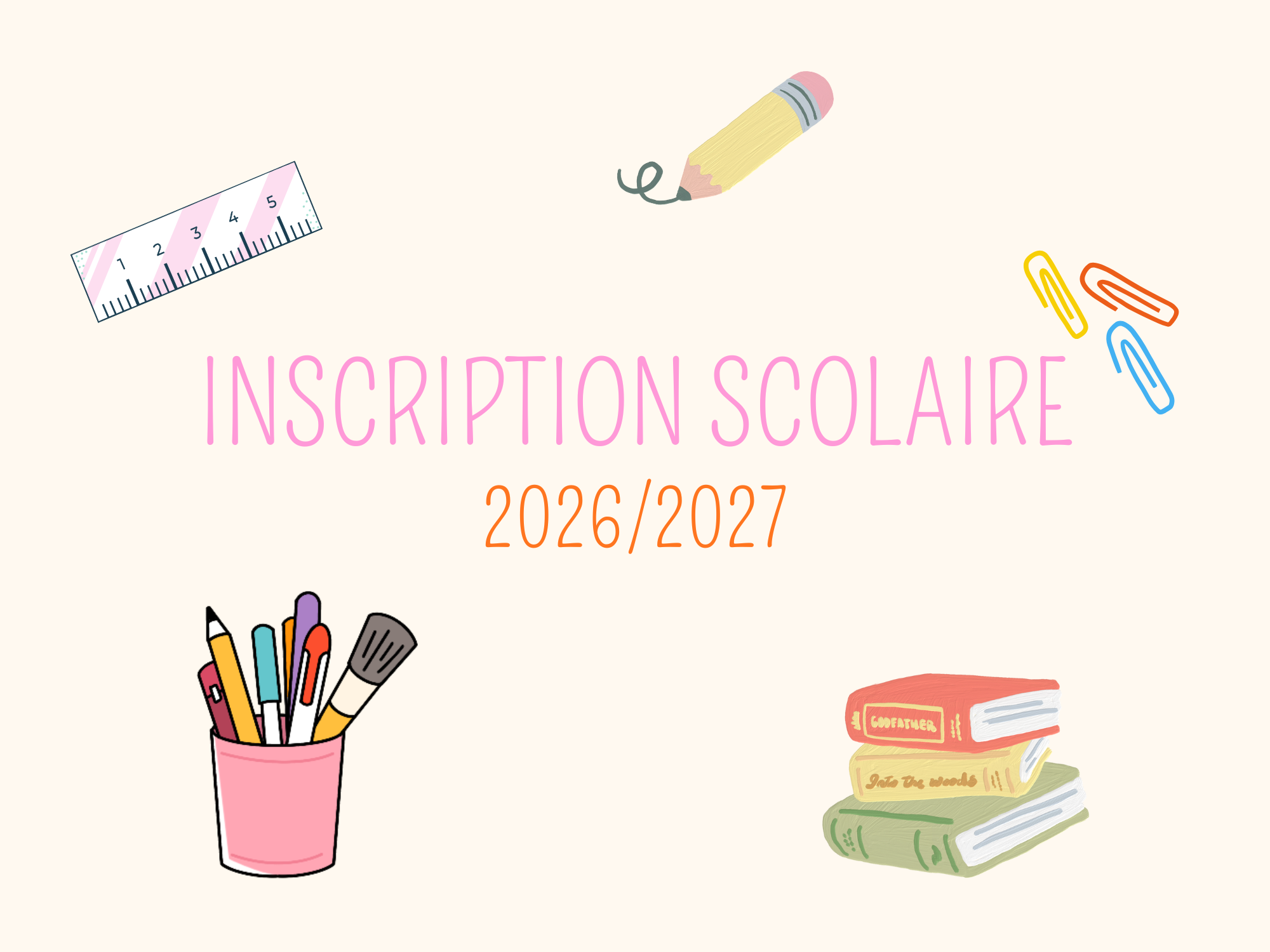 Lire la suite à propos de l’article Campagne d&rsquo;inscription pour la rentrée 2026/2027